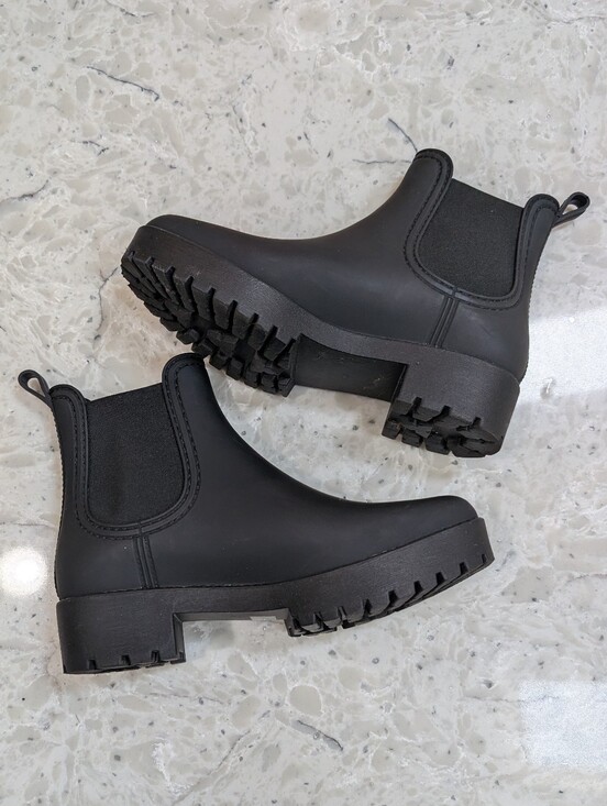 Jeffrey Campbell Shoes - Jeffrey Campbell Raindrop Chelsea Boot Chunky Matte Black 9